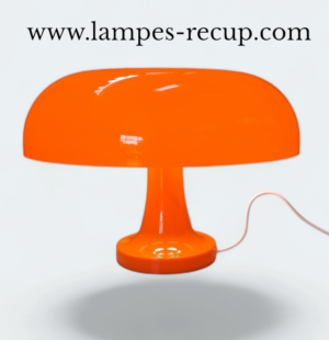 Lampe Champignon Orange Design années 70 USB